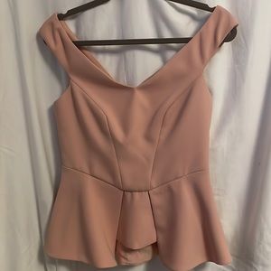 Blush/Rose off shoulder top